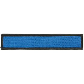 POLICE/THIN SINGLE BLUE LINE STRIPE 1" X 5" PATCH