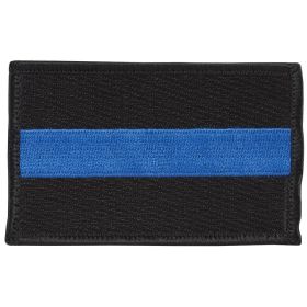 POLICE/THIN BLUE LINE FLAG PATCH