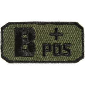 B POS (+) PATCH (Option: OLIVE DRAB / BLACK  6 PACK)