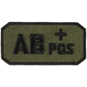 AB POS (+) PATCH (Option: OLIVE DRAB / BLACK  6 PACK)