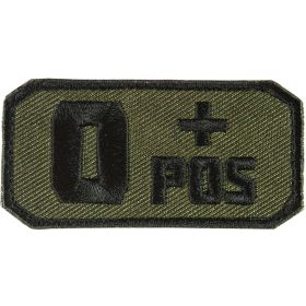 O POS (+) PATCH (Option: OLIVE DRAB / BLACK  6 PACK)