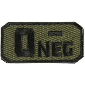 O NEG (-) Patch (Option: ) PATCH  OLIVE DRAB / BLACK  6 PACK)