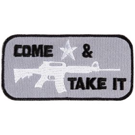 COME & TAKE IT PATCH (Option: GREY  6 PACK)