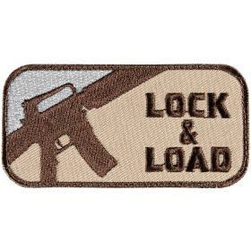 LOCK & LOAD PATCH (Option: KHAKI  6 PACK)