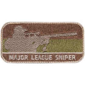 MAJOR LEAGUE SNIPER PATCH (Option: BROWN / OLIVE DRAB  6 PAC)