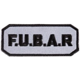 F.U.B.A.R PATCH (Option: BLACK / GREY  6 PACK)