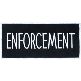 ENFORCEMENT ID PATCH 4" X 9" (Option: ENFORCEMENT  6 PACK)