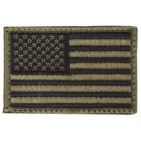 USA FLAG PATCH (Option: OLIVE DRAB  LEFT FACE  6 PACK)