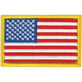 USA FLAG PATCH (Option: RED/WHITE/BLUE  LEFT FACE  6 PACK)